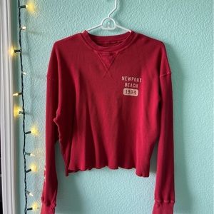 BRANDY MELVILLE- Red newport beach 1984 sweater!